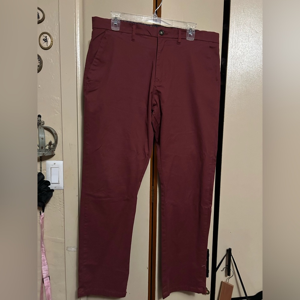 Men's Burgundy Across the Pond Chinos